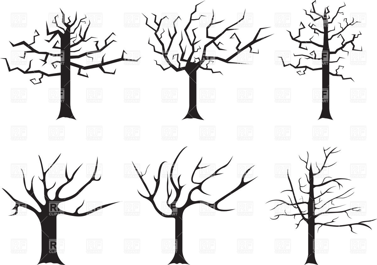 1200x844 Silhouettes Of Stylized Dead Trees