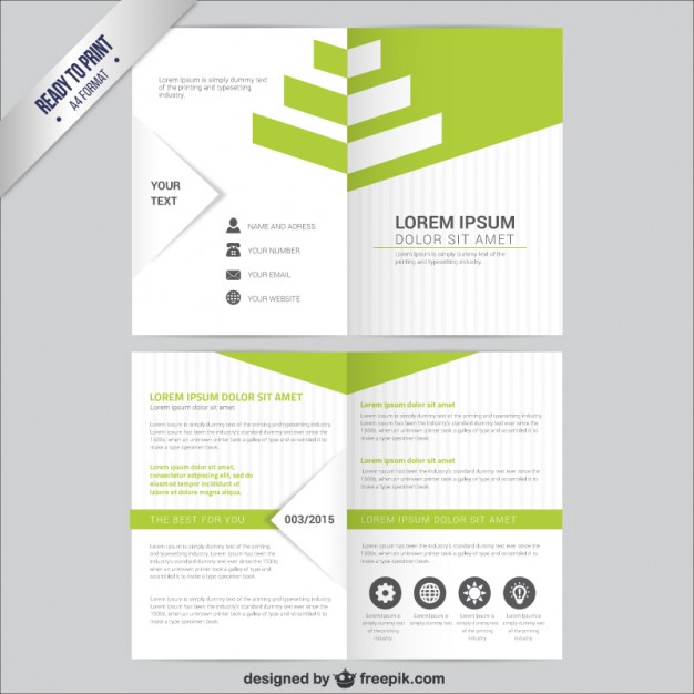 626x626 Leaflet Template Vector Free Download