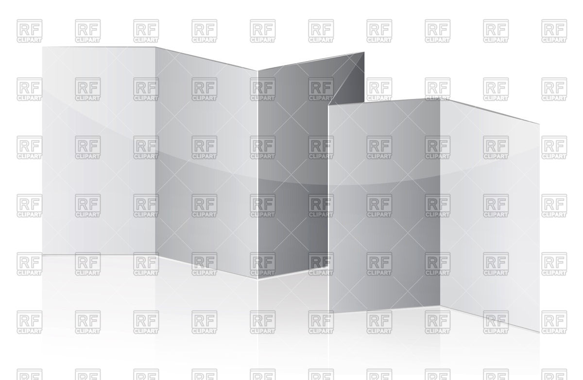 1200x783 Blank Template Leaflet Vector Image Of Objects