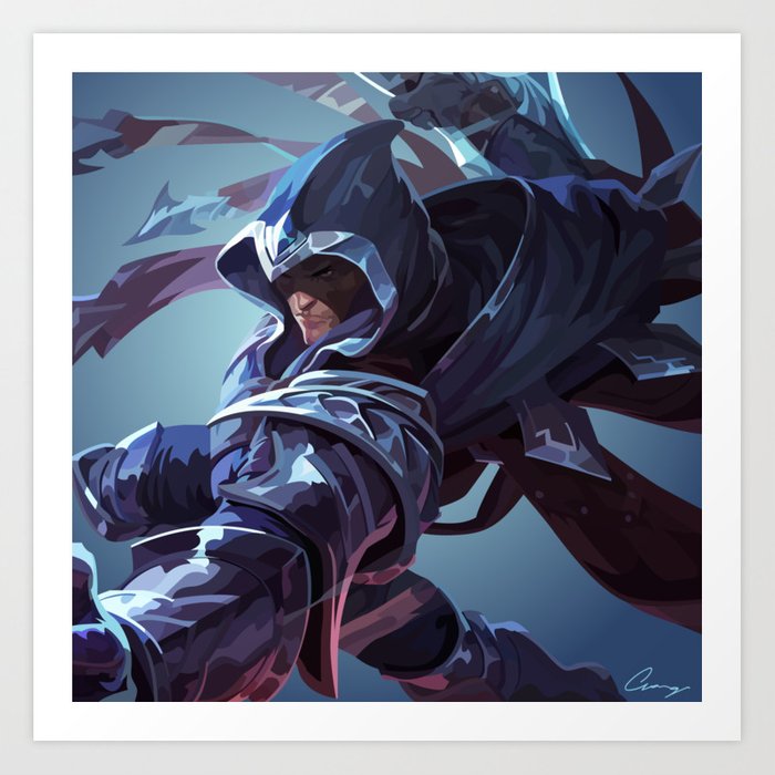 700x700 League Of Legends Talon Vector Portrait Art Print