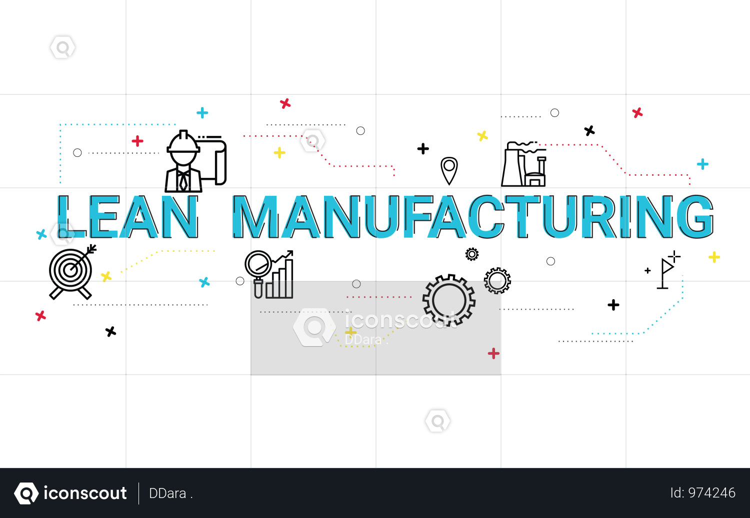 1500x1037 Premium Lean Manufacturing Illustration Download In Png Vector