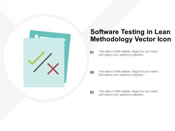 560x420 Software Testing In Lean Methodology Vector Icon Ppt Powerpoint