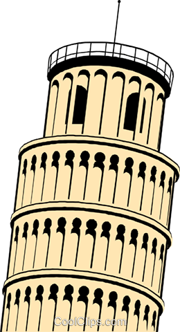 Leaning Tower Of Pisa Royalty Free Vector Clip Art Illustration 260x480 Leaning Tower Of Pisa Royalty Free Vector Clip Art Illustration