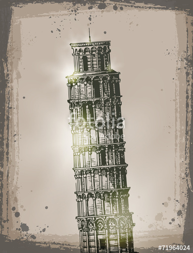 Leaning Tower Of Pisa Vector Format Stock Image And Royalty Free 382x500 Leaning Tower Of Pisa Vector Format Stock Image And Royalty Free