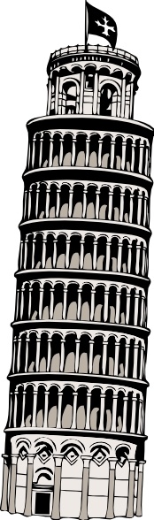 Pisa Vector Free Vector Download 174x588 Pisa Vector Free Vector Download