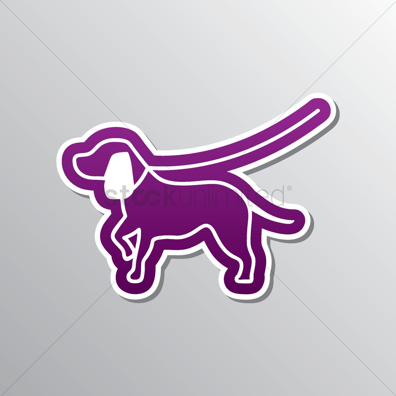 1300x1300 Dog On A Leash Vector Image