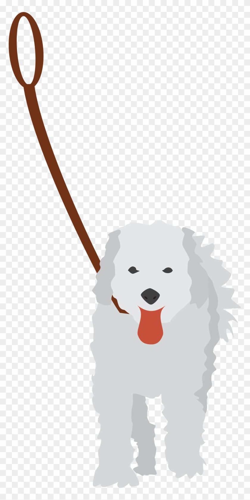 840x1681 Dog On A Leash Vector Library Library