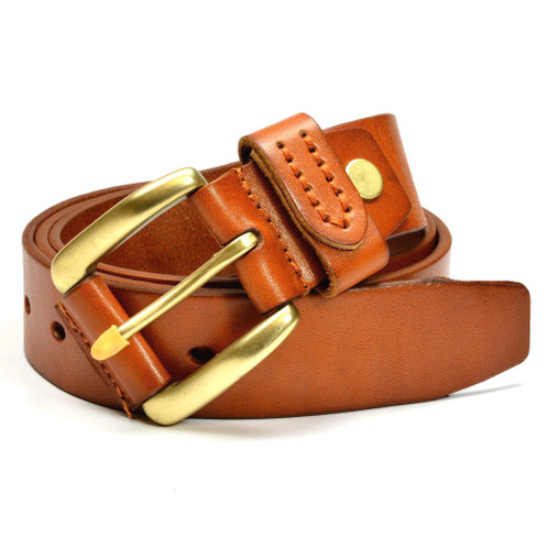 498x498 Light Brown Leather Belt For Men
