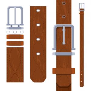 300x300 Plaque With Flag Of Usa Leather Belt Vector Clipart Studiogrfx