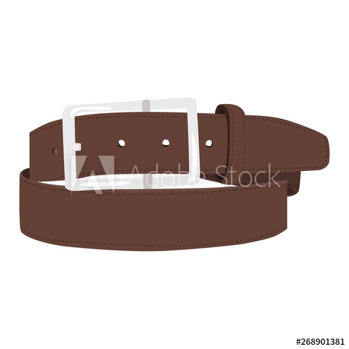 500x500 Waist Mans Belt Vector Icon On A White Background Leather Belt