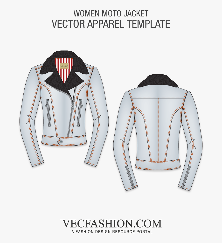 920x1003 Flat Drawing Leather Jacket