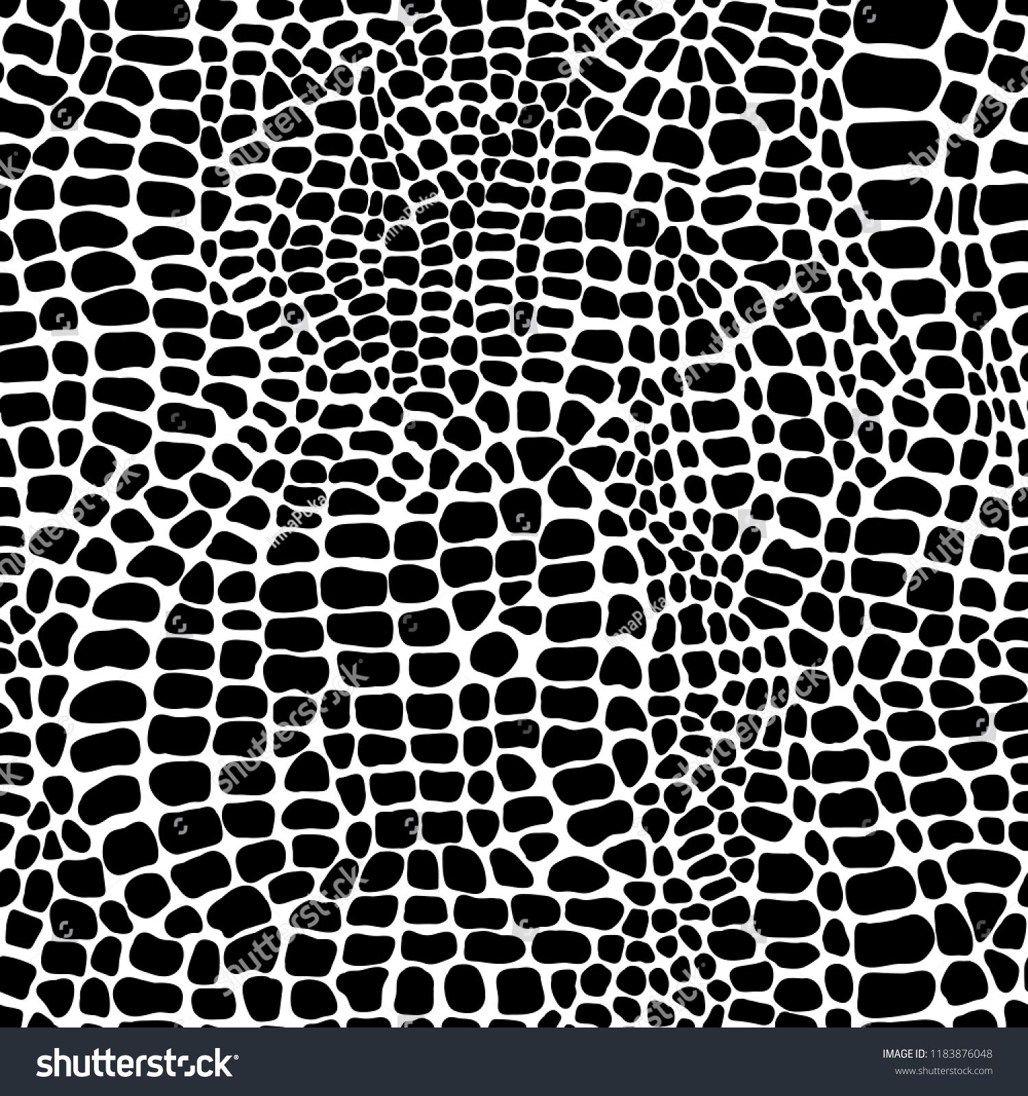 1500x1600 Vector Seamless Pattern With Crocodile Or Alligator Skin