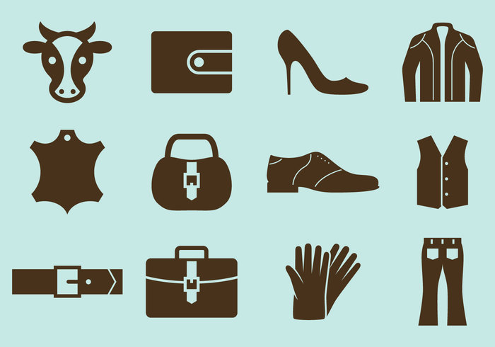 700x490 Leather Vector Icons