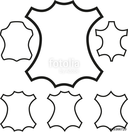 484x500 Leather Symbol On White Outline Stock Image And Royalty Free