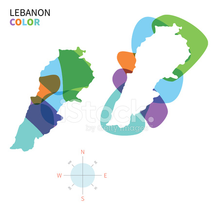 Lebanon Map Vector