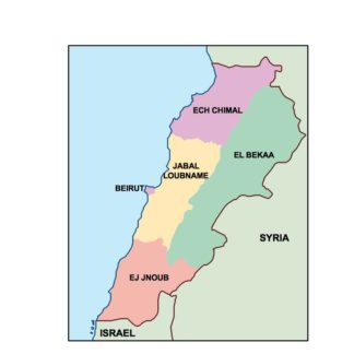324x324 Lebanon Vector Maps For Adobe Illustrator As Vector Maps