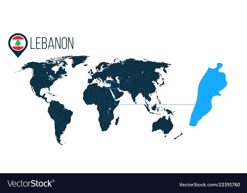 1000x780 Lebanon Map World