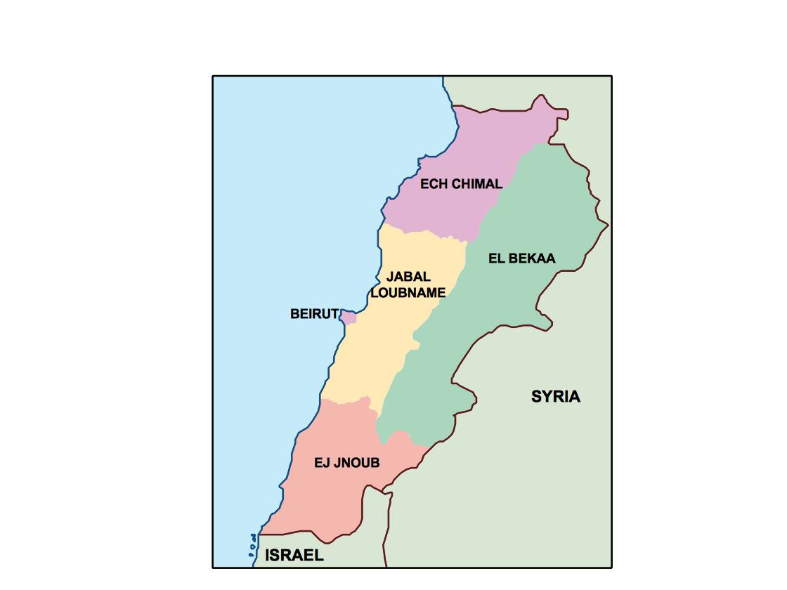 1120x840 Lebanon Presentation Map Vector World Maps