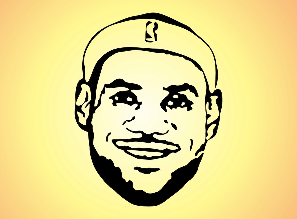 Le Bron James Vector Art Graphics 1024x757 Le Bron James Vector Art Graphics
