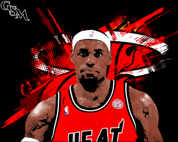 Brian Konnick On Twitter Lebron James Vector Style 600x480 Brian Konnick On Twitter Lebron James Vector Style