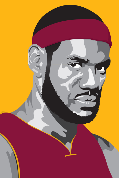 Nba Vector Portraits On Student Show 500x750 Nba Vector Portraits On Student Show