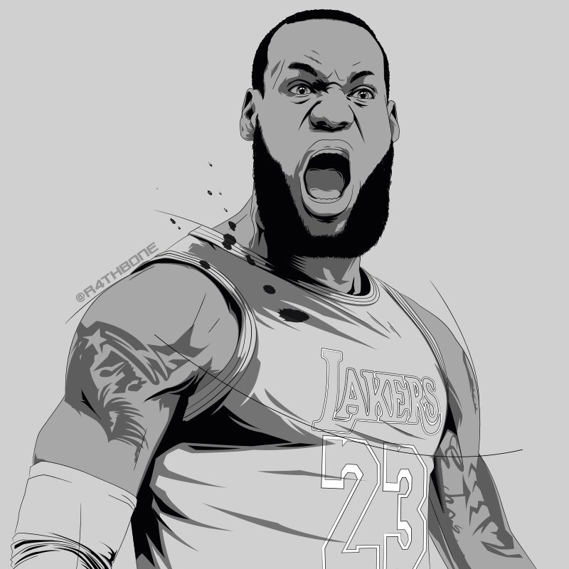 Lebron James Vector at Vectorified.com | Collection of Lebron James