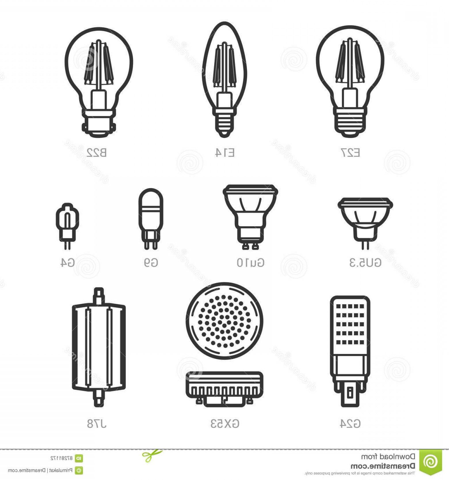Led Bulb Vector at Vectorified.com | Collection of Led Bulb Vector free ...