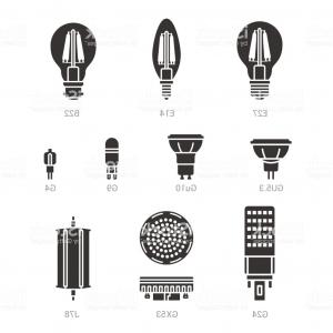 300x300 Stock Vector Various Light Bulb Icons Standard And Halogen