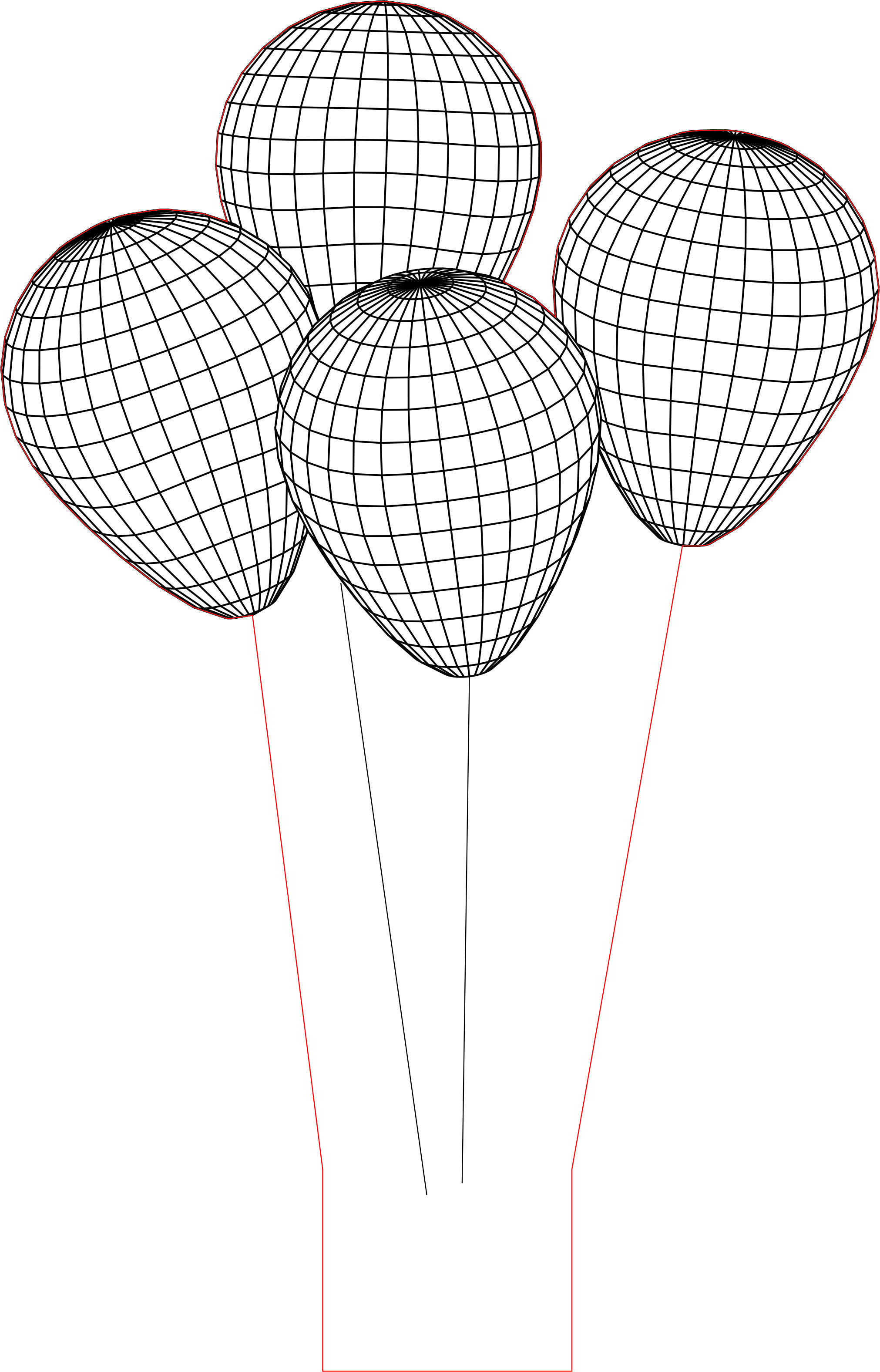 2022x3151 Baloons Illusion Led Light Vector Cnc Router, Art