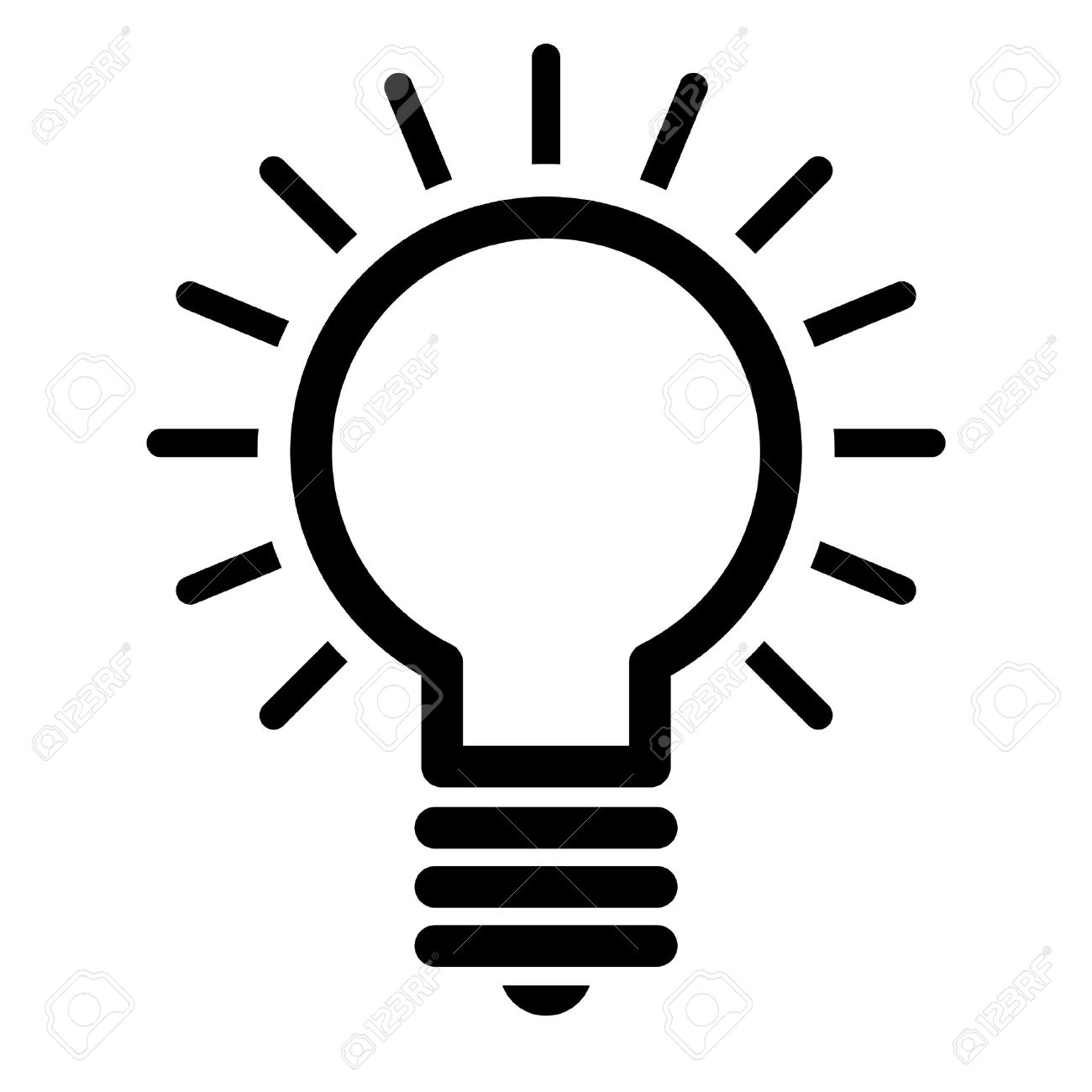 1300x1300 Light Bulb Vector Icon