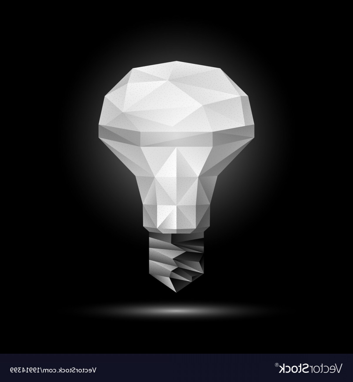 1200x1296 D Low Poly Led Light Bulb Model Vector Catchsplace