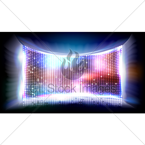 500x500 Screen Led Vector Bright Monitor Club Disco Screen Ill Gl