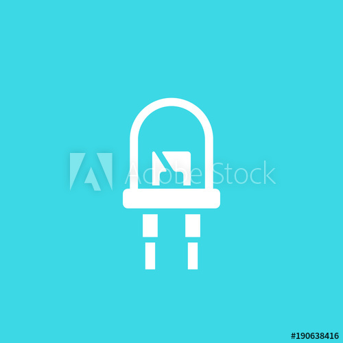 500x500 Light Emitting Diode, Led Vector Icon