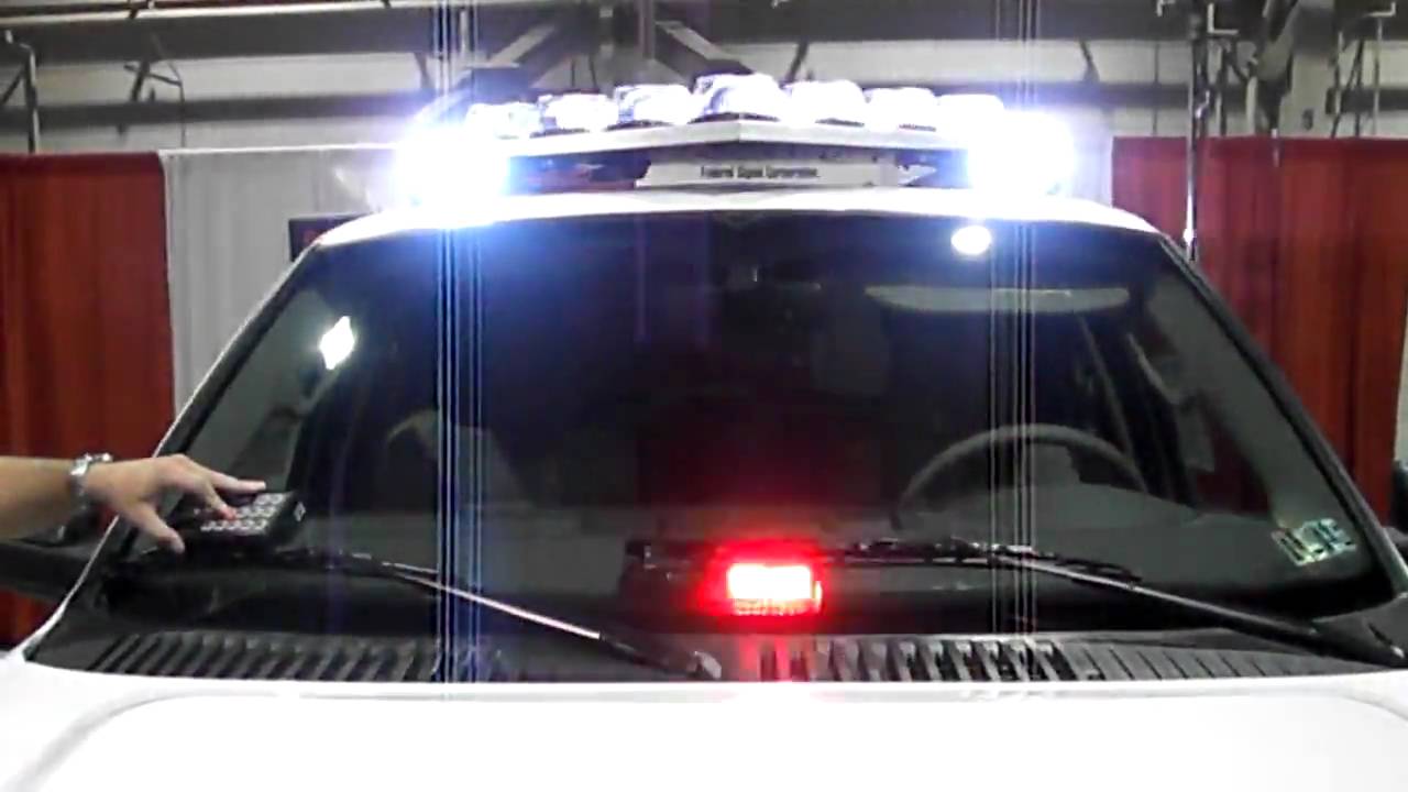 1280x720 New Federal Signal Vision Slr Led Lightbar V Shaped Light Bar