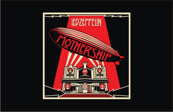 600x390 Led Zeppelin Mothership Vector T Shirts