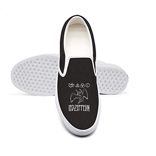500x500 Dolorexri Led Zeppelin Logo Vector Womens Canvas Slip On Fashion