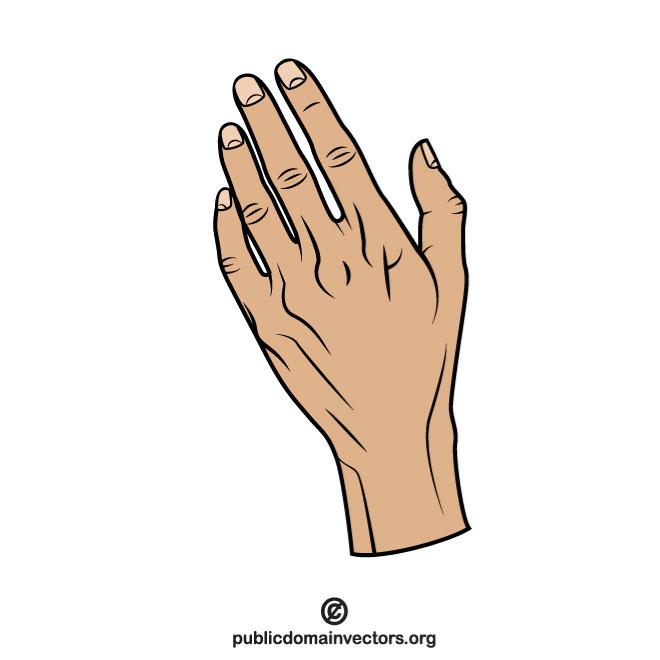 660x660 Left Hand Vector Clip Art