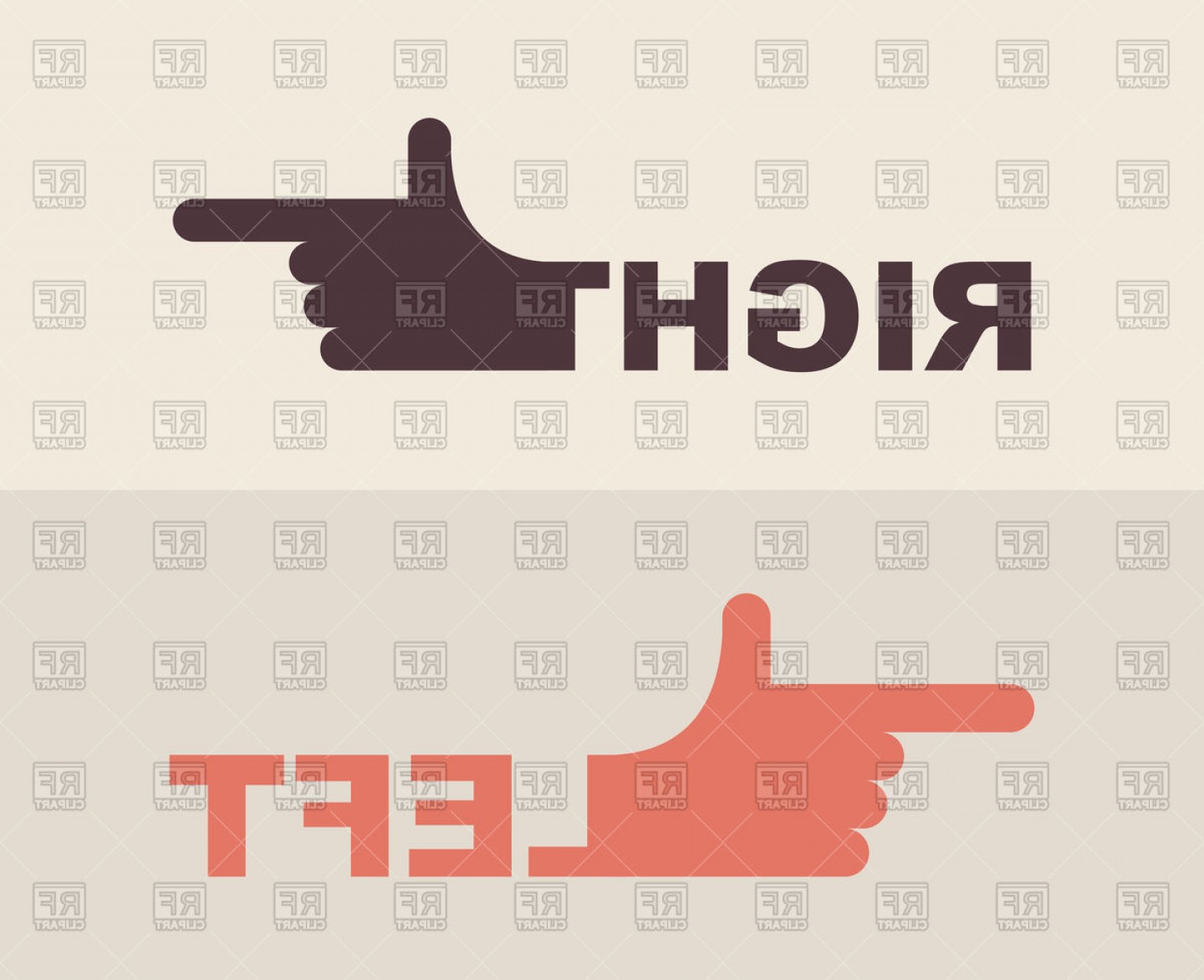 1440x1172 Shows Direction Of Right Hand Left Hand Vector Clipart Studiogrfx