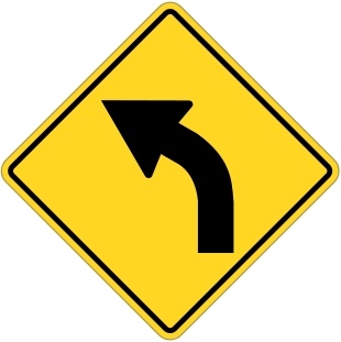 310x311 Sign Turn Left Free Vector In Open Office Drawing