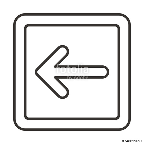 500x500 Arrow Direction Sign Left Stock Image And Royalty Free Vector
