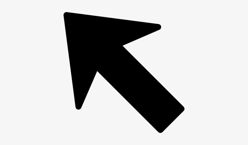 820x480 Arrow Pointing Up Left Vector