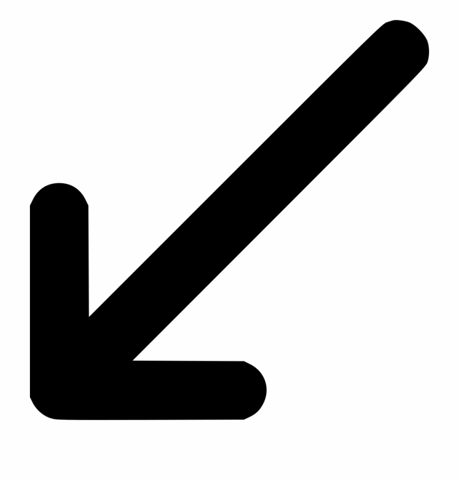 920x961 Bottom Left Arrow Vector Navigation Comments