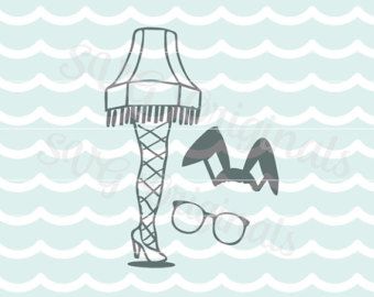340x270 A Christmas Story Leg Lamp Vector File Hand Drawn Leg Lamp