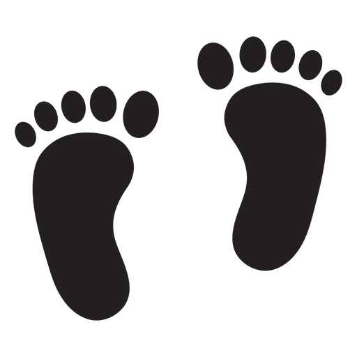 Two Feet Footprint Silhouette 512x512 Two Feet Footprint Silhouette