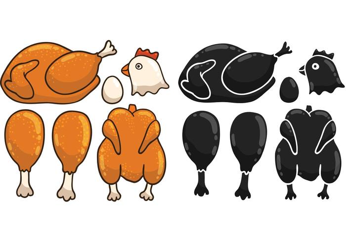 Chicken Leg Free Vector Art 700x490 Chicken Leg Free Vector Art