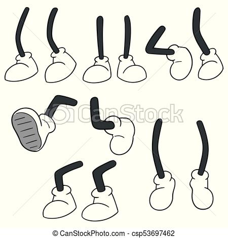 Vector Set Of Cartoon Leg 450x470 Vector Set Of Cartoon Leg