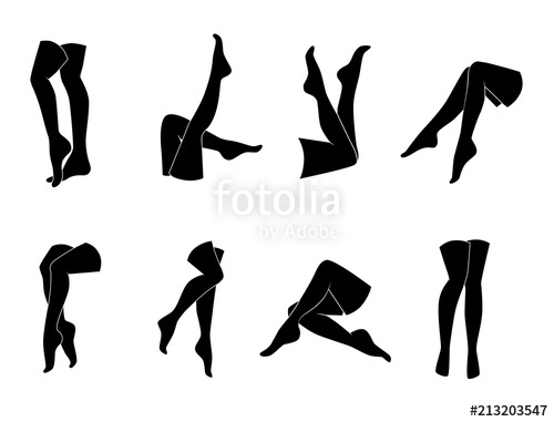 Woman Legs Vector Icon Set Stock Image And Royalty Free Vector 500x381 Woman Legs Vector Icon Set Stock Image And Royalty Free Vector