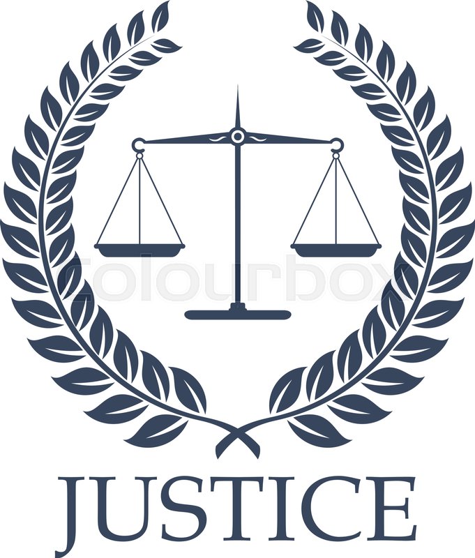 681x800 Legal Or Law Icon With Symbols Of Stock Vector Colourbox