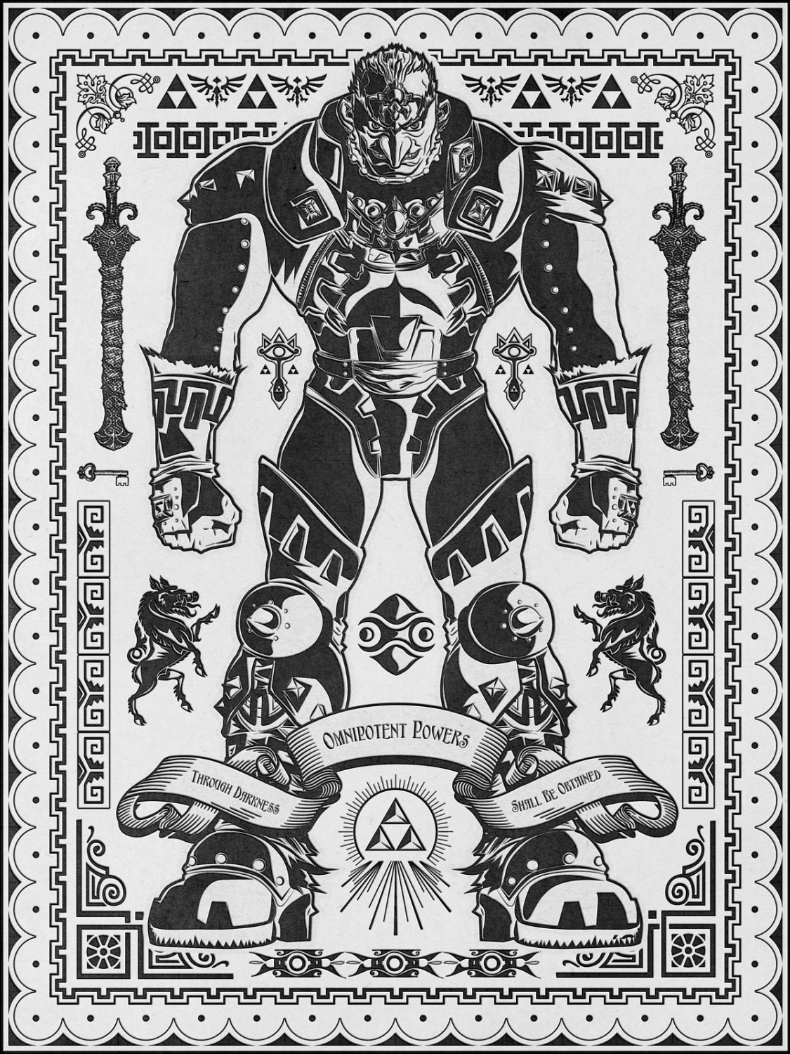 Legend Of Zelda Ganondorf Vintage Barrett Biggers 1125x1500 Legend Of Zelda Ganondorf Vintage Barrett Biggers