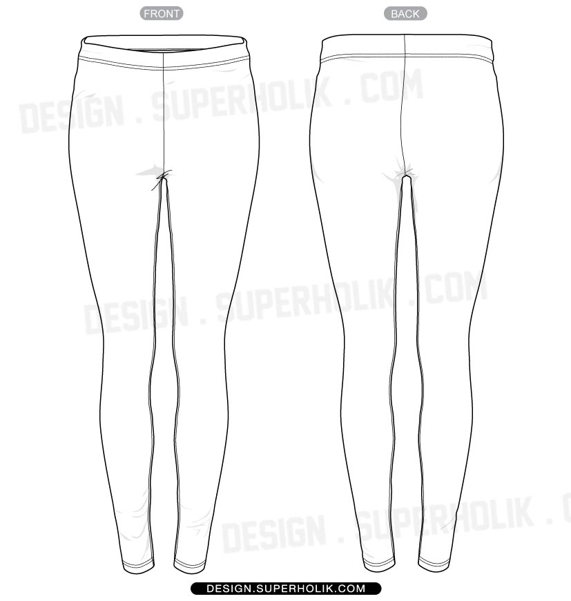 827x870 Superholik Short Pants Vector Template Model